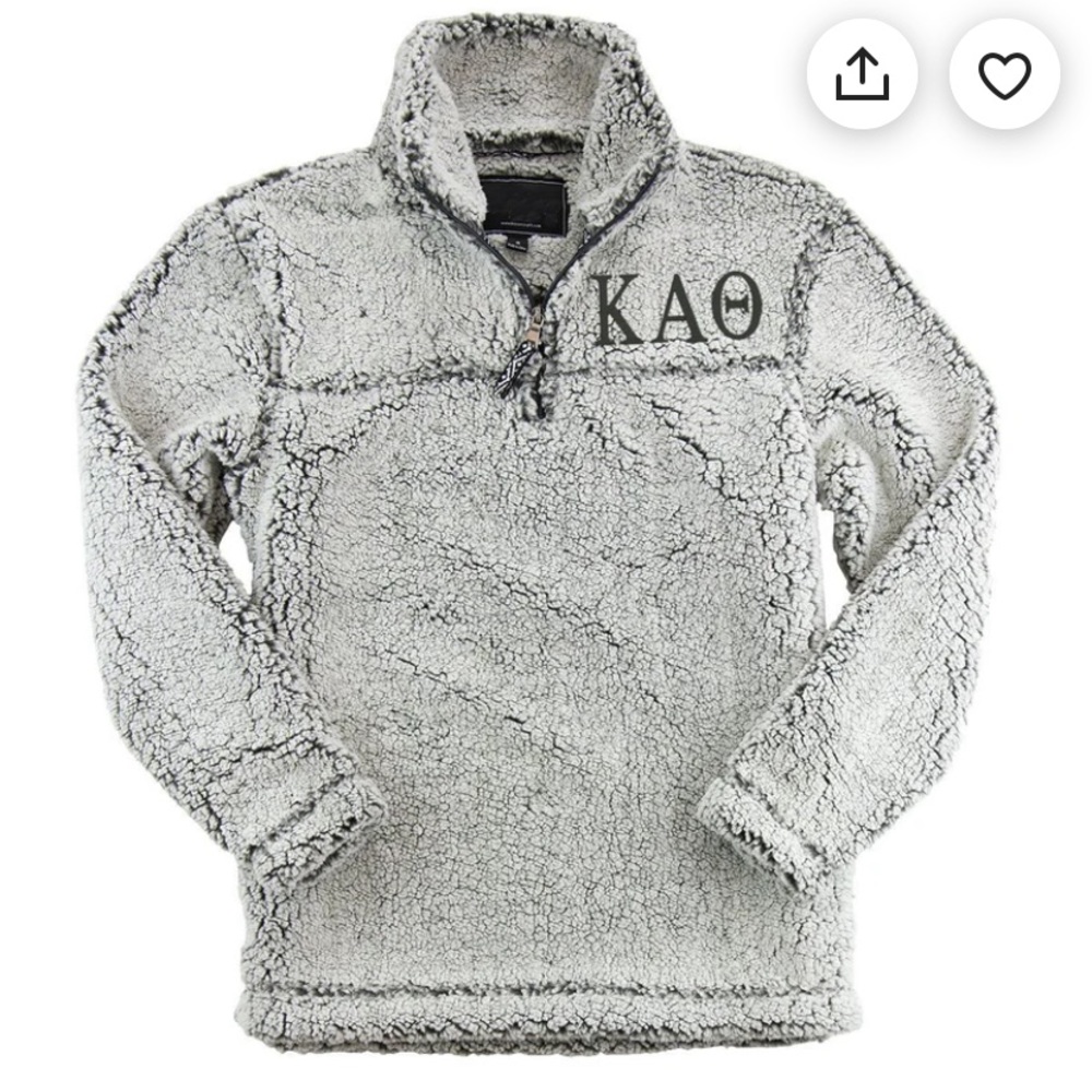 Kappa Alpha Theta Sherpa Quarter Zip